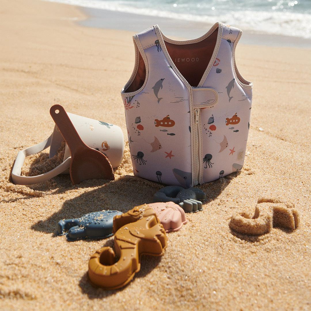 Liewood Gilma Sea Creature Beach Set - Sea Creature / Sandy - Image 2