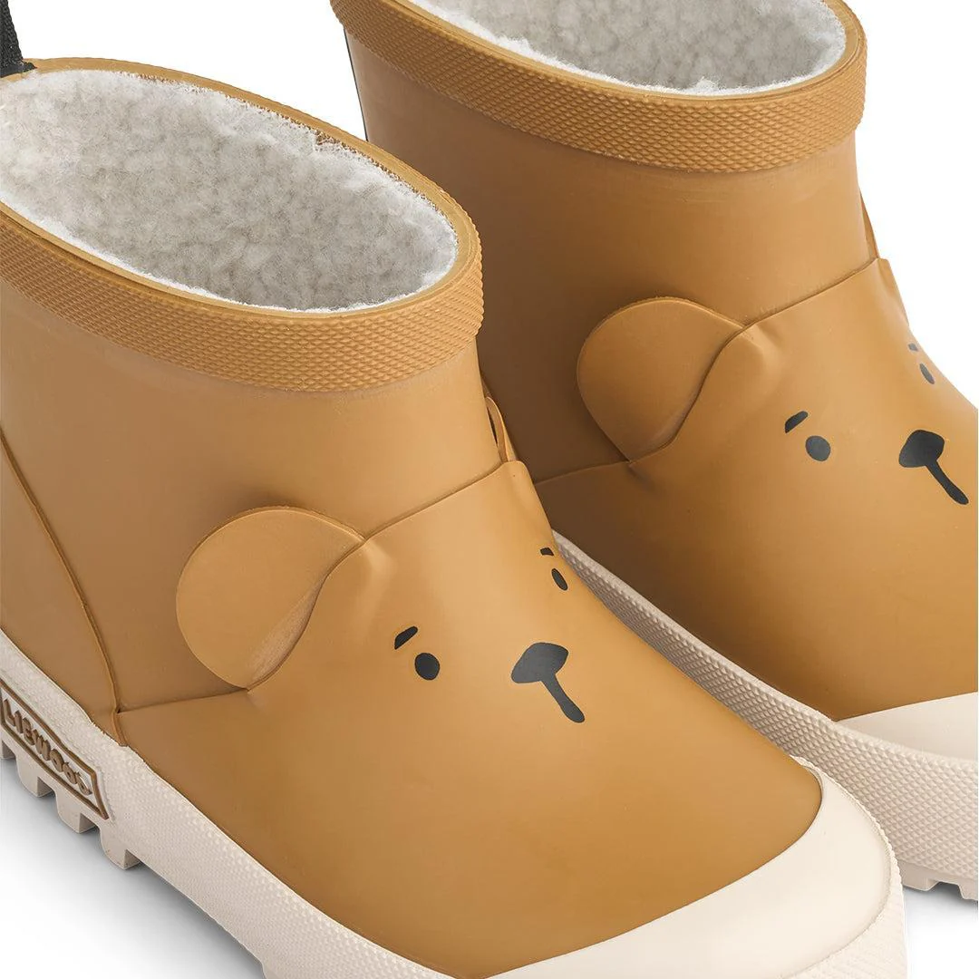 Liewood Jesse Bear Thermo Wellies - Golden Caramel - Image 4