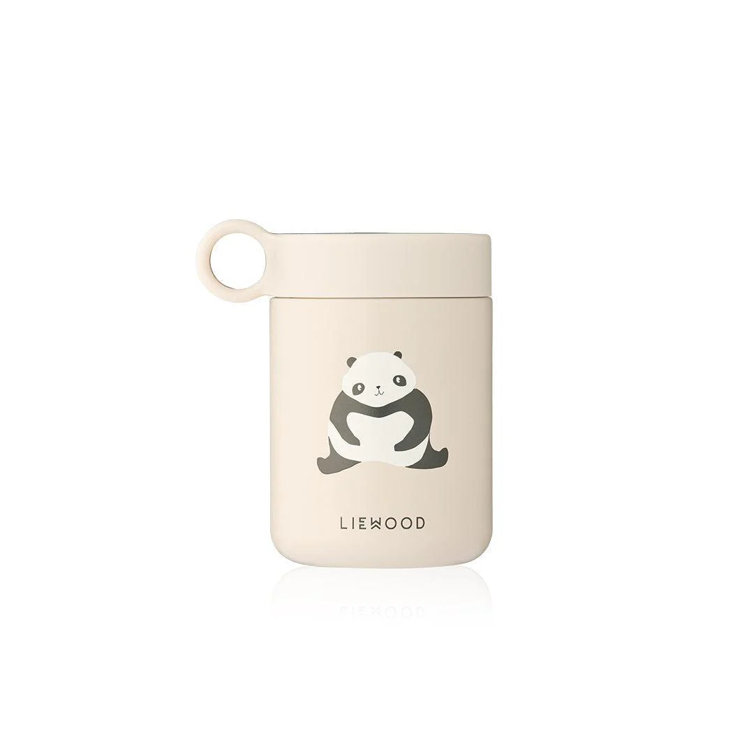 Liewood Kiani Printed Food Jar - Panda / Sandy
