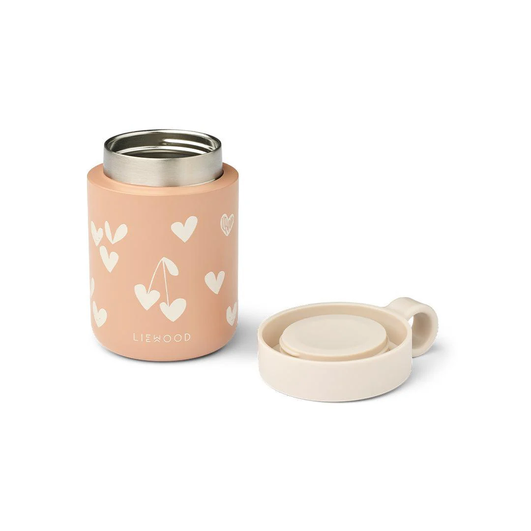 Liewood Kiani Printed Food Jar - Sweethearts / Pale Tuscany - Image 2