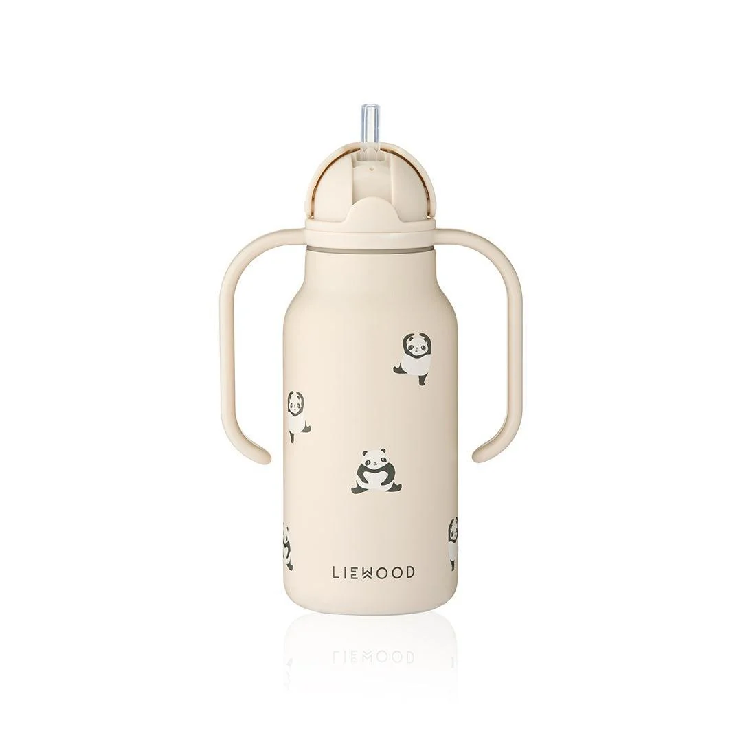 Liewood Kimmie Water Bottle 250ml - Mini Panda / Sandy - Image 3
