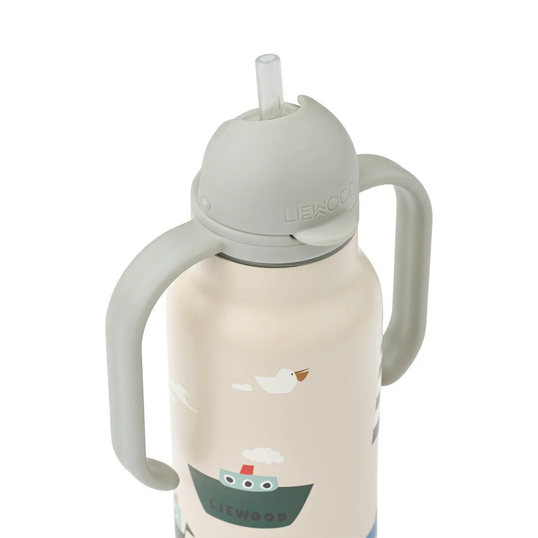 Liewood Kimmie Water Bottle 250ml - Sailing / Sandy - Image 5
