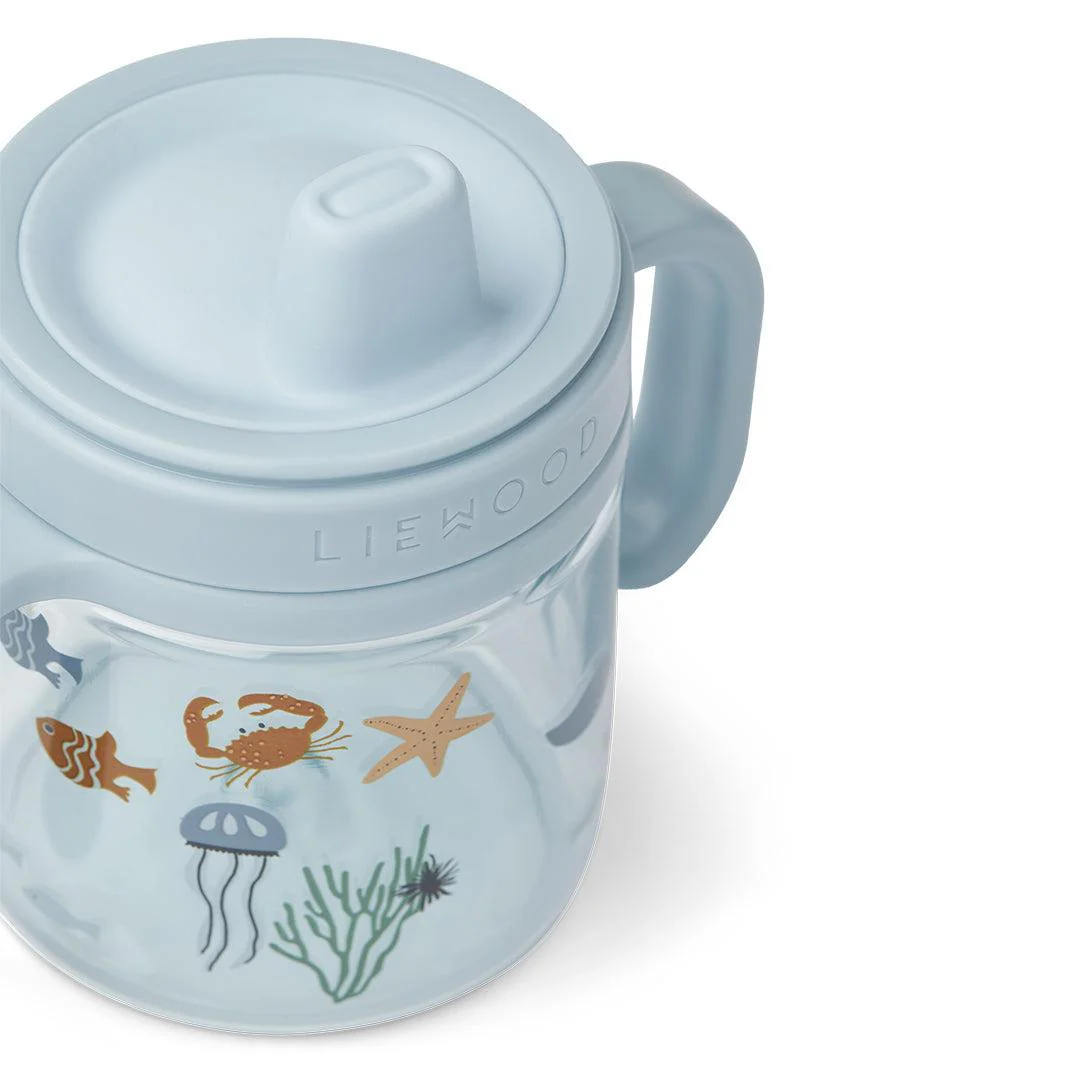Liewood Kylo Tritan Sippy Cup 280ml - Sea Creature / Sandy - Image 4