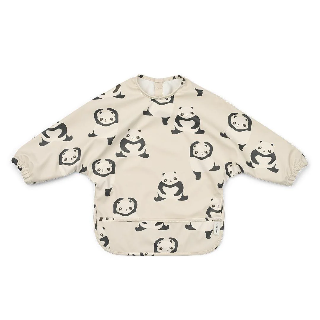 Liewood Merle Printed Cape Bib - Panda / Sandy