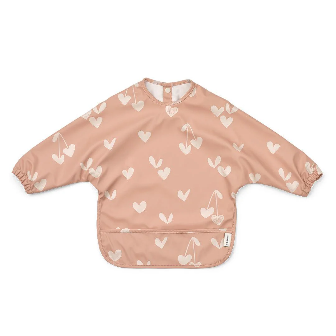 Liewood Merle Printed Cape Bib - Sweethearts / Pale Tuscany
