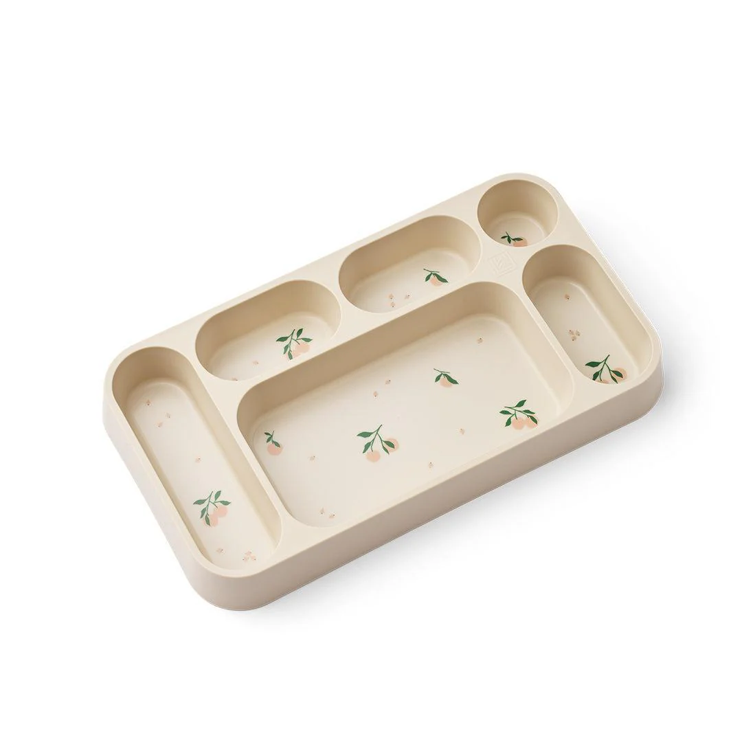 Liewood Mosu Divider Plate - Peach / Sea Shell