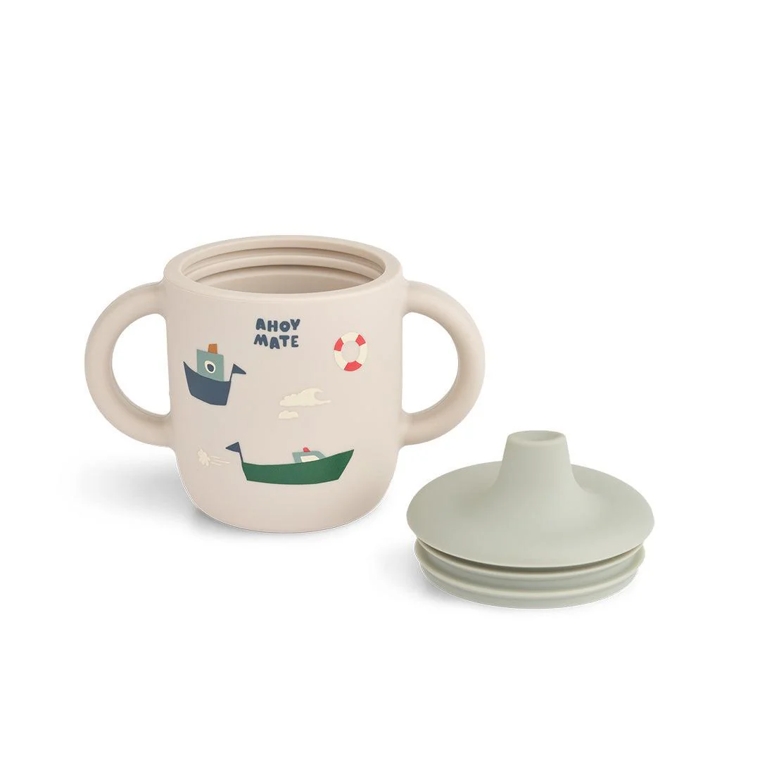 Liewood Neil Sippy Cup - Sailing / Sandy - Image 2