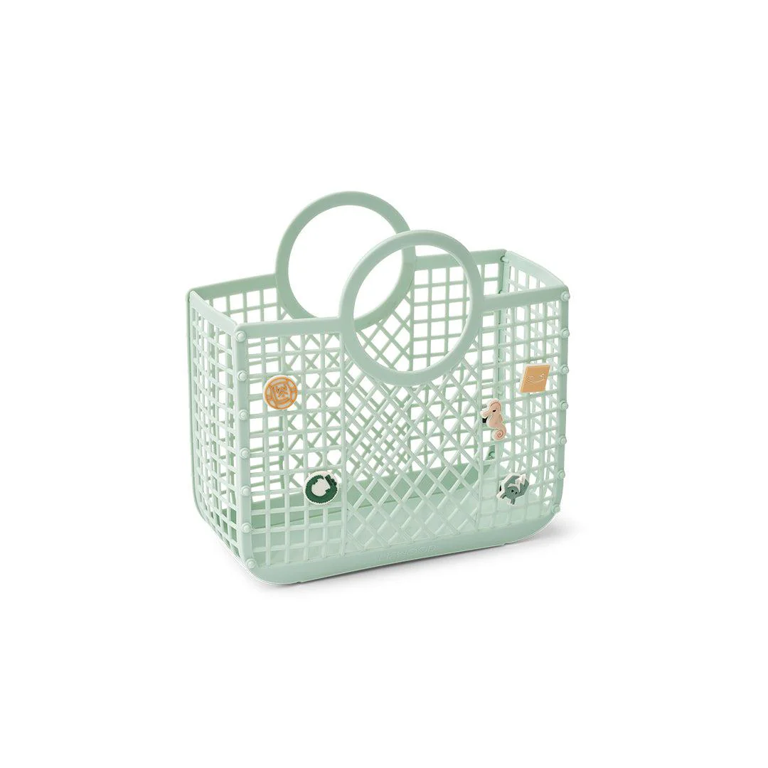 Liewood Samantha Basket With Charms - Light Peppermint