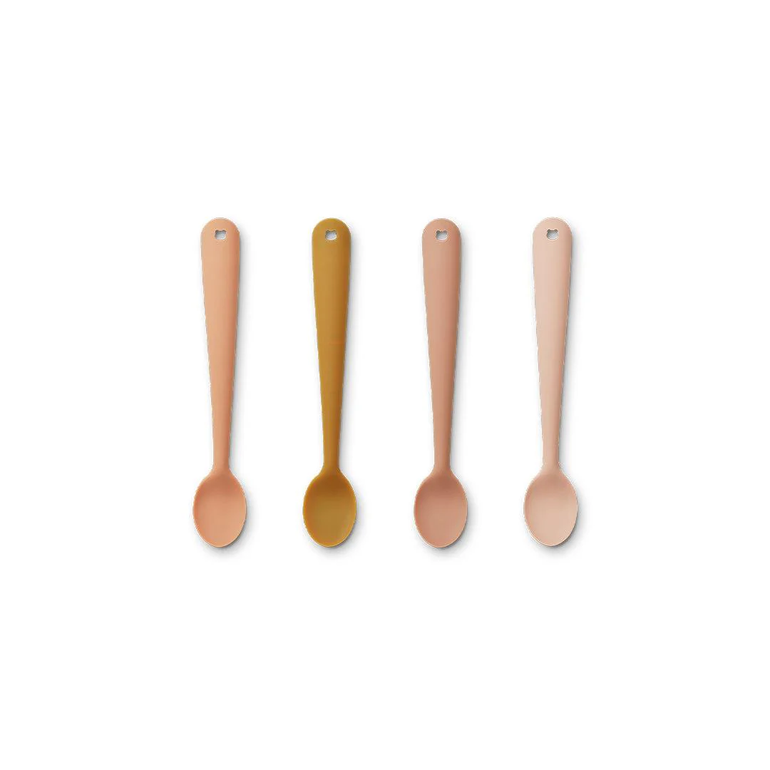 Liewood Siv Feeding Spoons - Tuscany Rose Multi Mix - 4 Pack