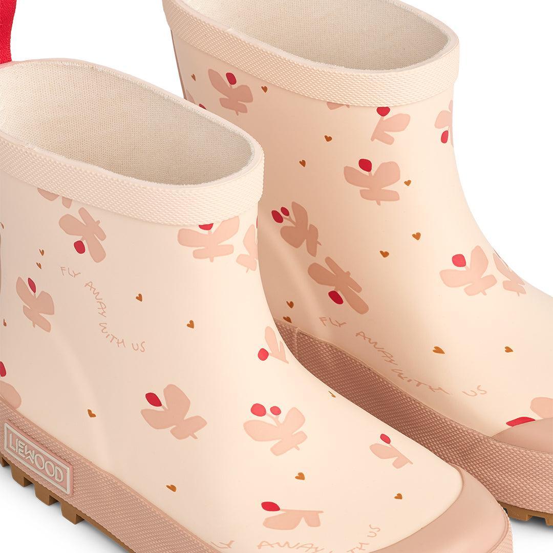 Liewood Tekla Printed Rainboot - Mini Butterfly / Apple Blossom - Image 2