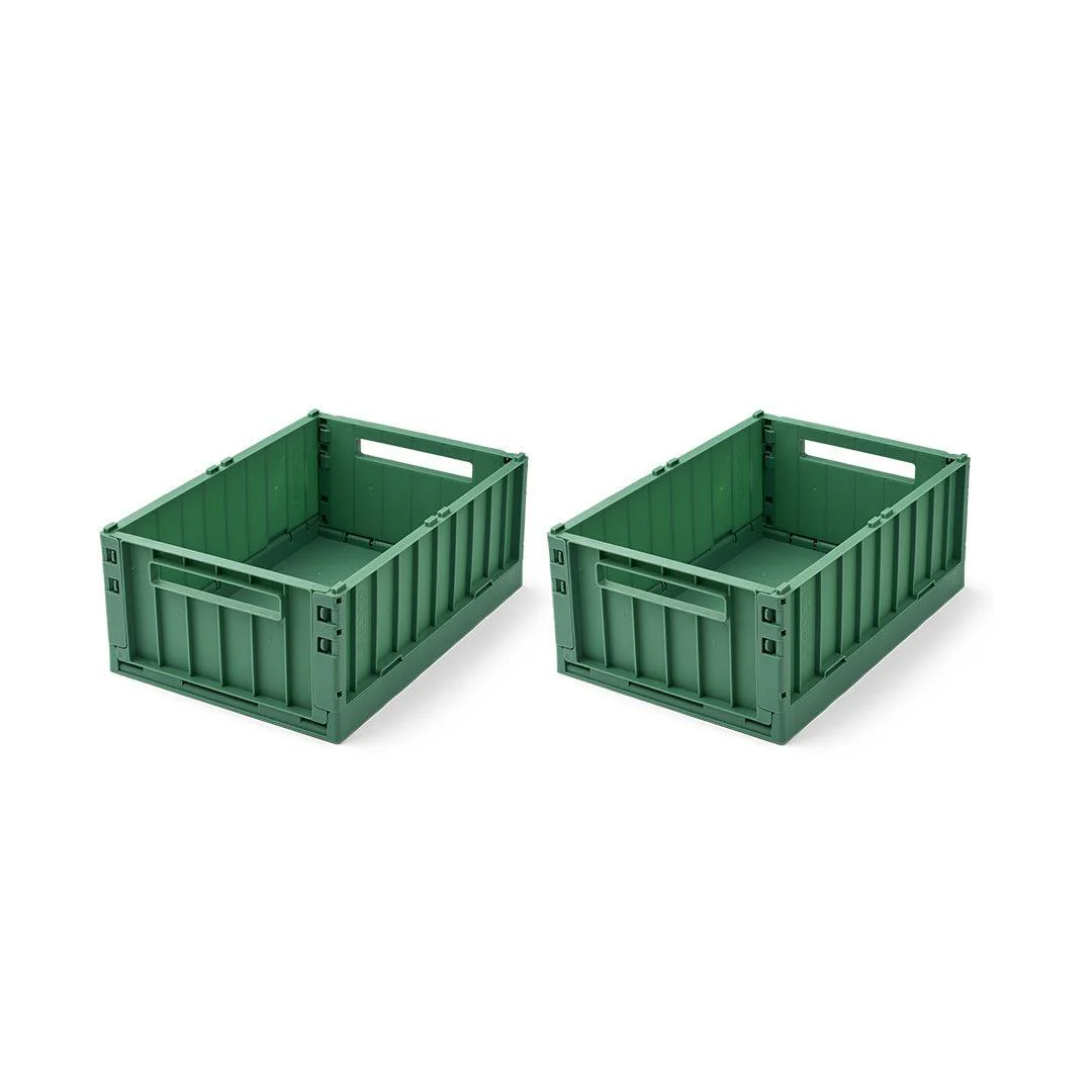 Liewood Weston Storage Box M 2-pack - Dusty Ivy