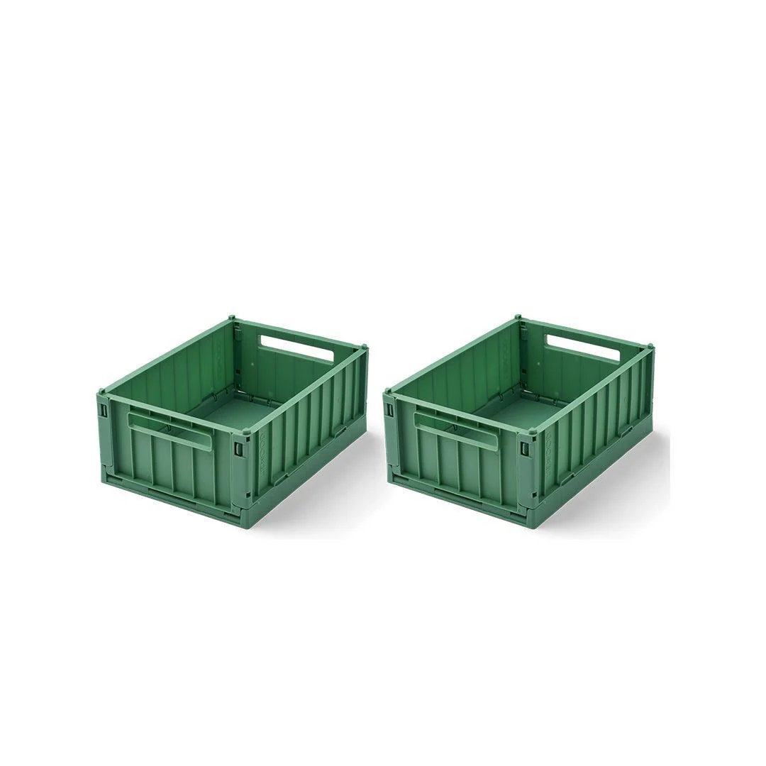 Liewood Weston Storage Box Crate S 2-pack - Dusty Ivy
