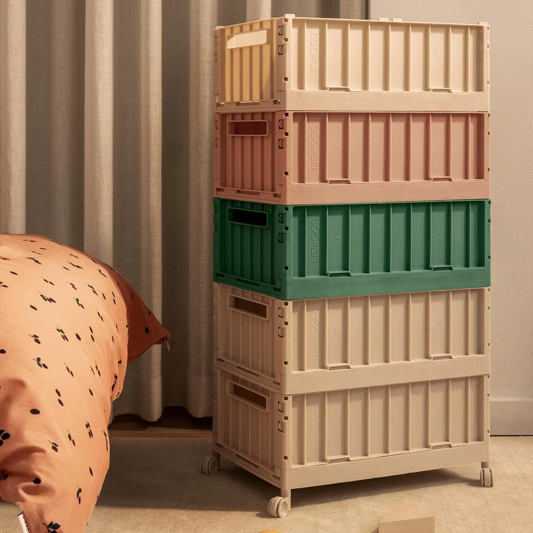 Liewood Storage Box Crate w. Wheels L - Sandy - Image 5