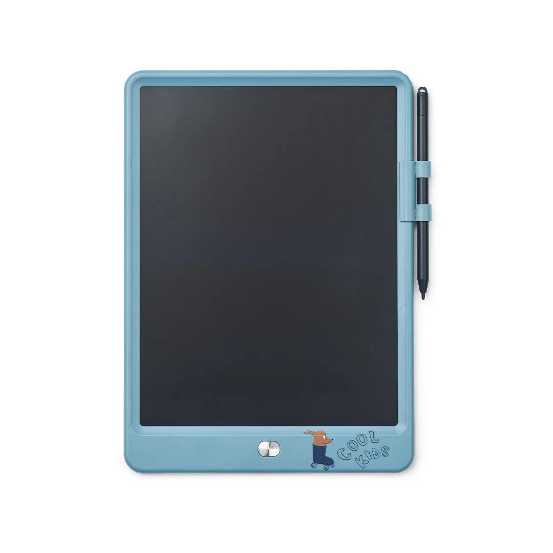 Liewood Zora Magic Drawing Board 10 Inches - Tiger / Beach Blue