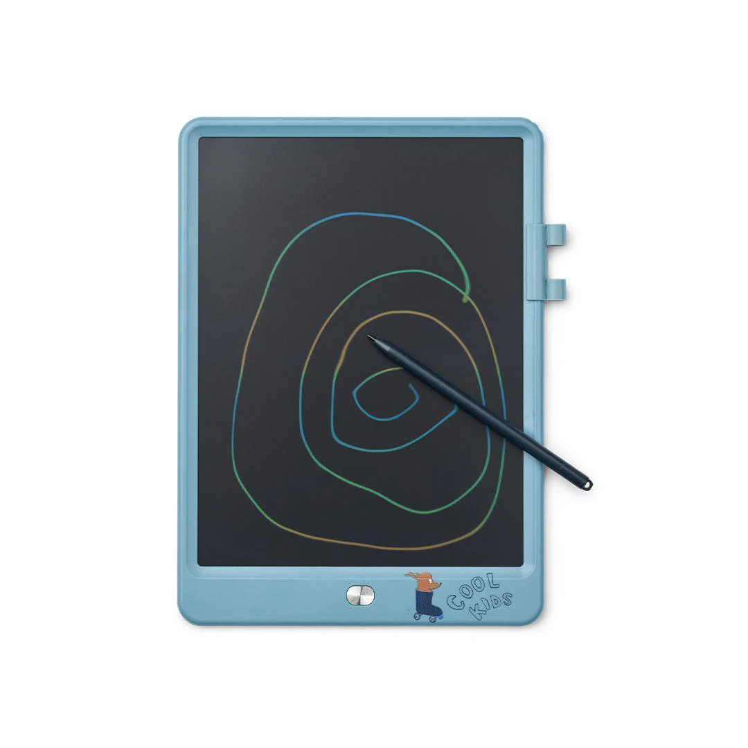 Liewood Zora Magic Drawing Board 10 Inches - Tiger / Beach Blue - Image 4