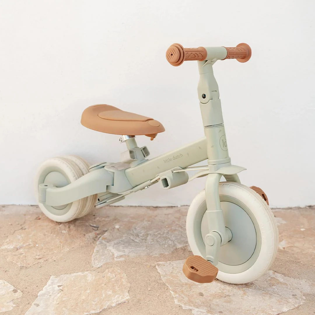 Little Dutch 4 in 1 Tricycle - Green - Image 4