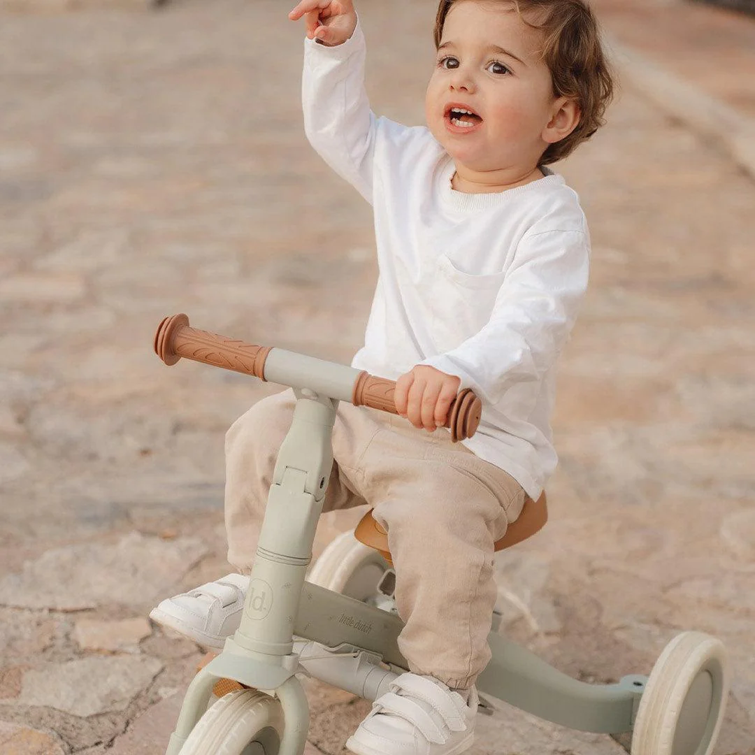Little Dutch 4 in 1 Tricycle - Green - Image 6
