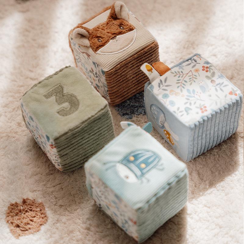 Little Dutch 4 Soft Blocks - Forest Friends - Image 3