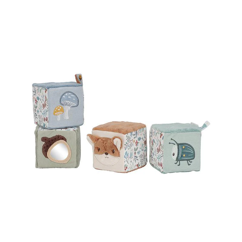 Little Dutch 4 Soft Blocks - Forest Friends - Image 7