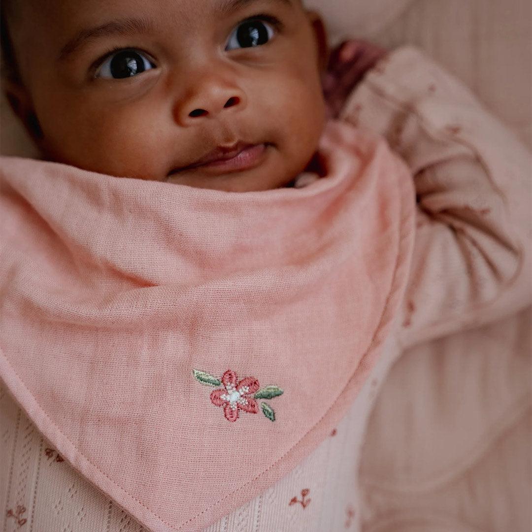 Little Dutch Bandana Bib Set of 2 - Pure Blossom - Image 3