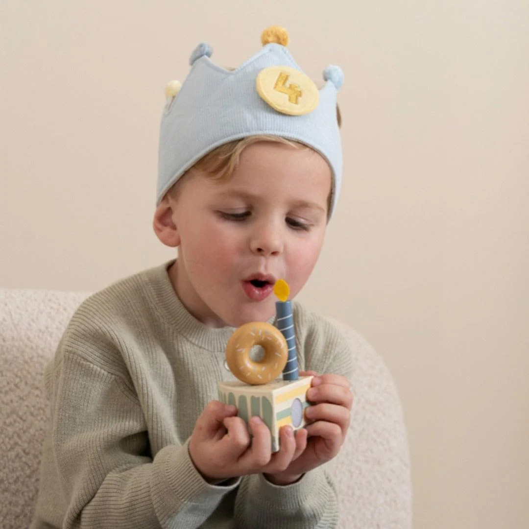 Little Dutch Birthday Crown With Numbers - Blue - Image 2