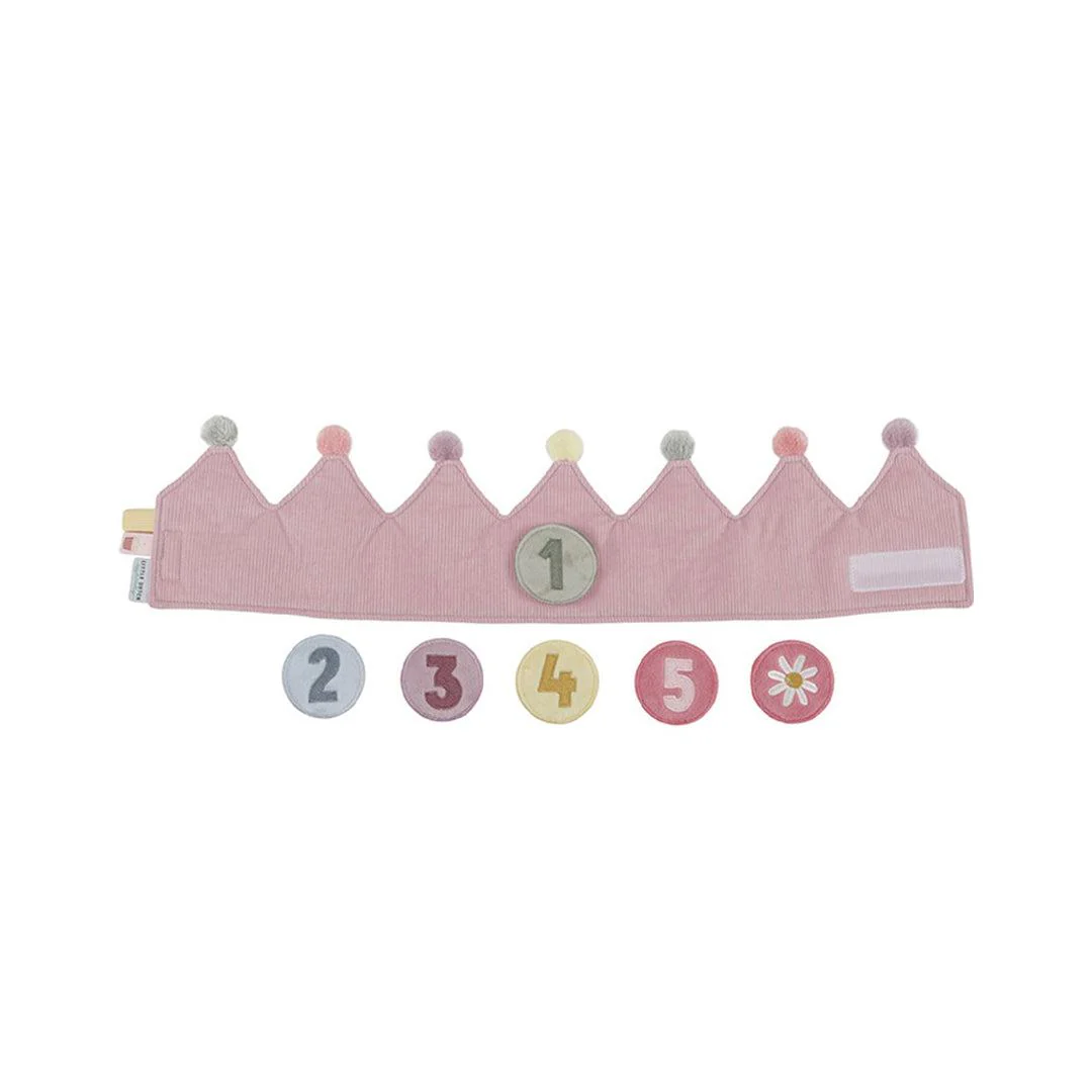 Little Dutch Birthday Crown With Numbers - Pink - Image 4