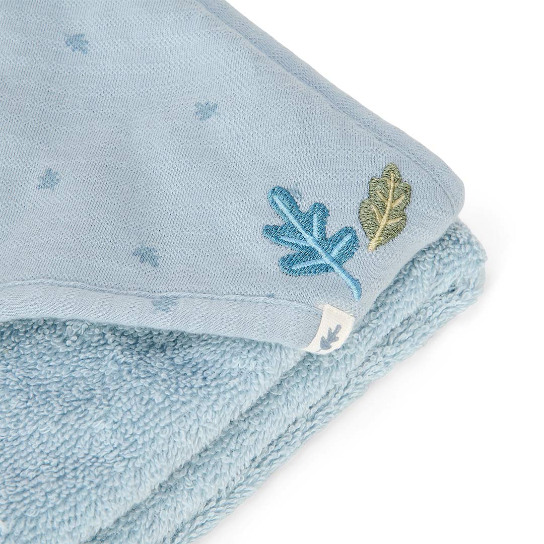 Little Dutch Hooded Towel - Pure Denim Blue - Image 7