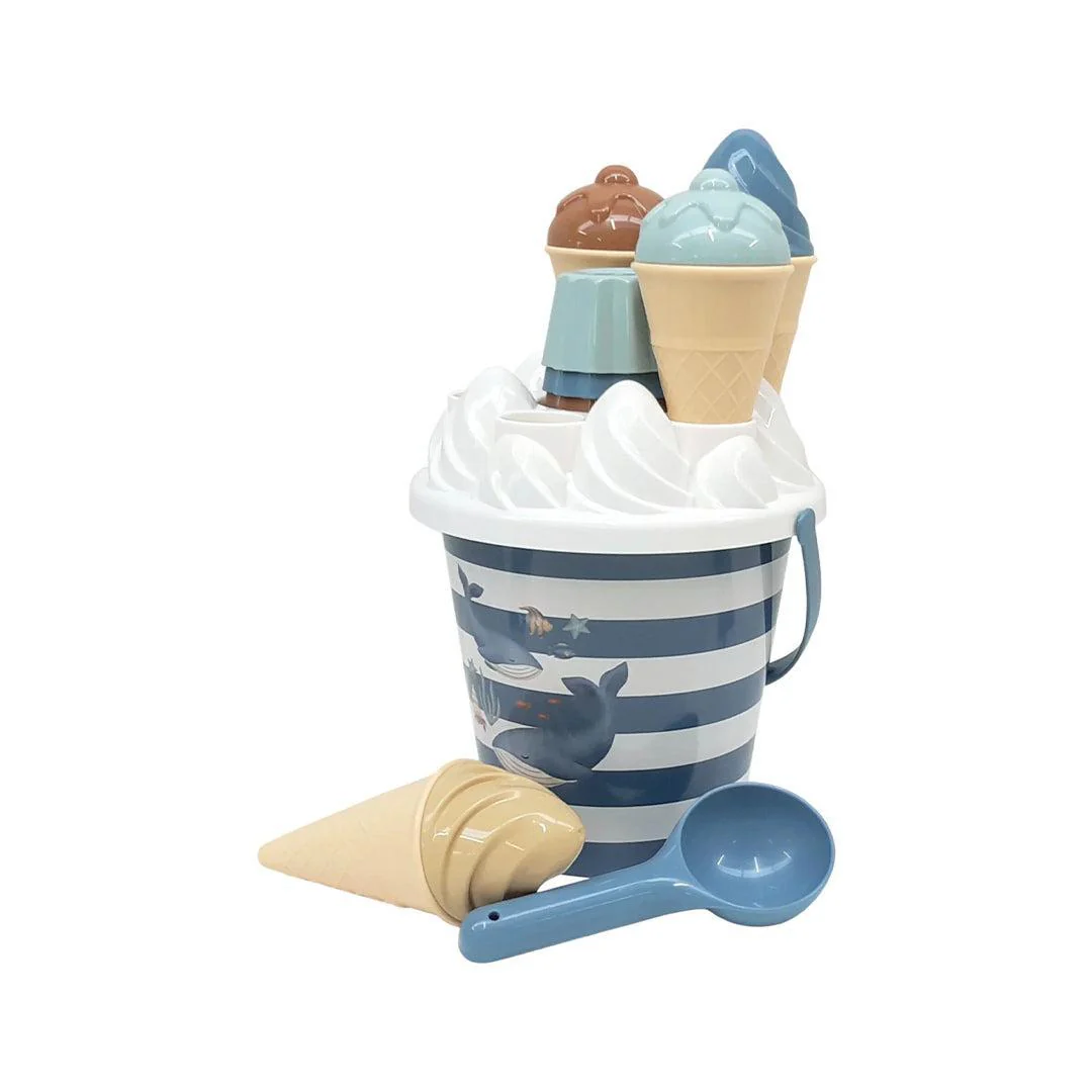 Little Dutch Ice Cream Bucket Set 14 pcs - Ocean World - Image 8