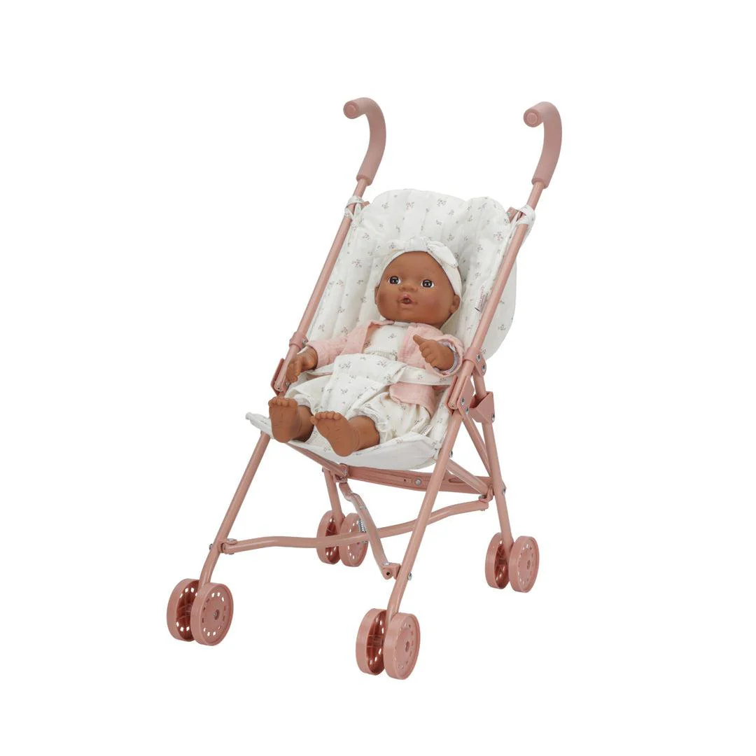 Little Dutch Metal Doll Stroller - Pink - Image 4