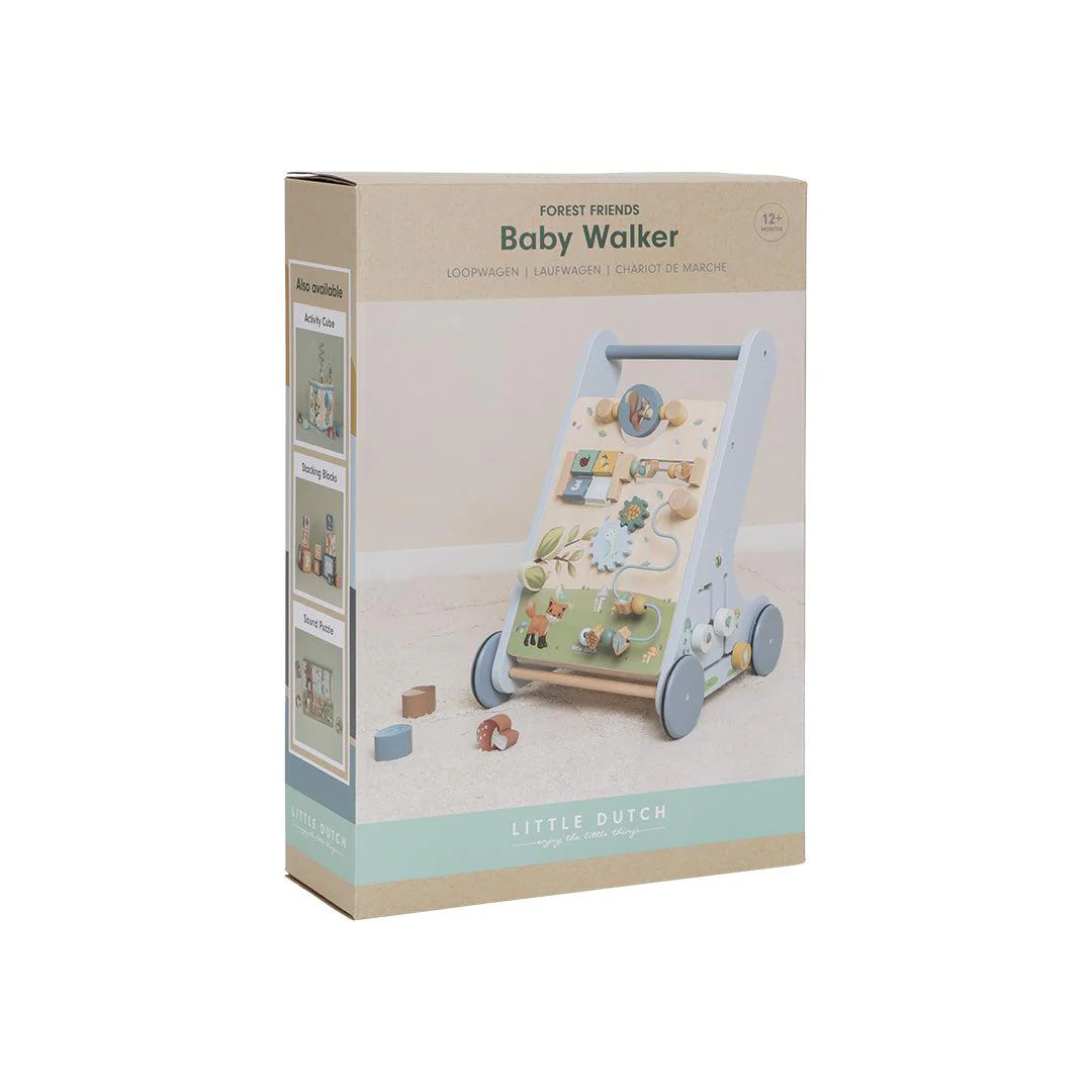 Little Dutch Multi-Activity Baby Walker - Forest Friends - Image 7
