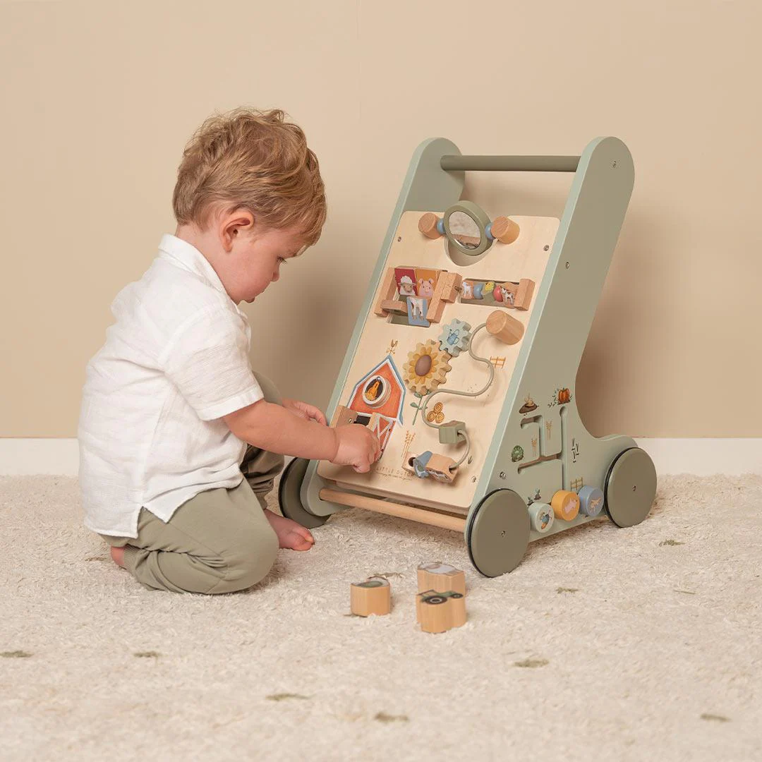 Little Dutch Multi-Activity Baby Walker  - Little Farm - Image 2