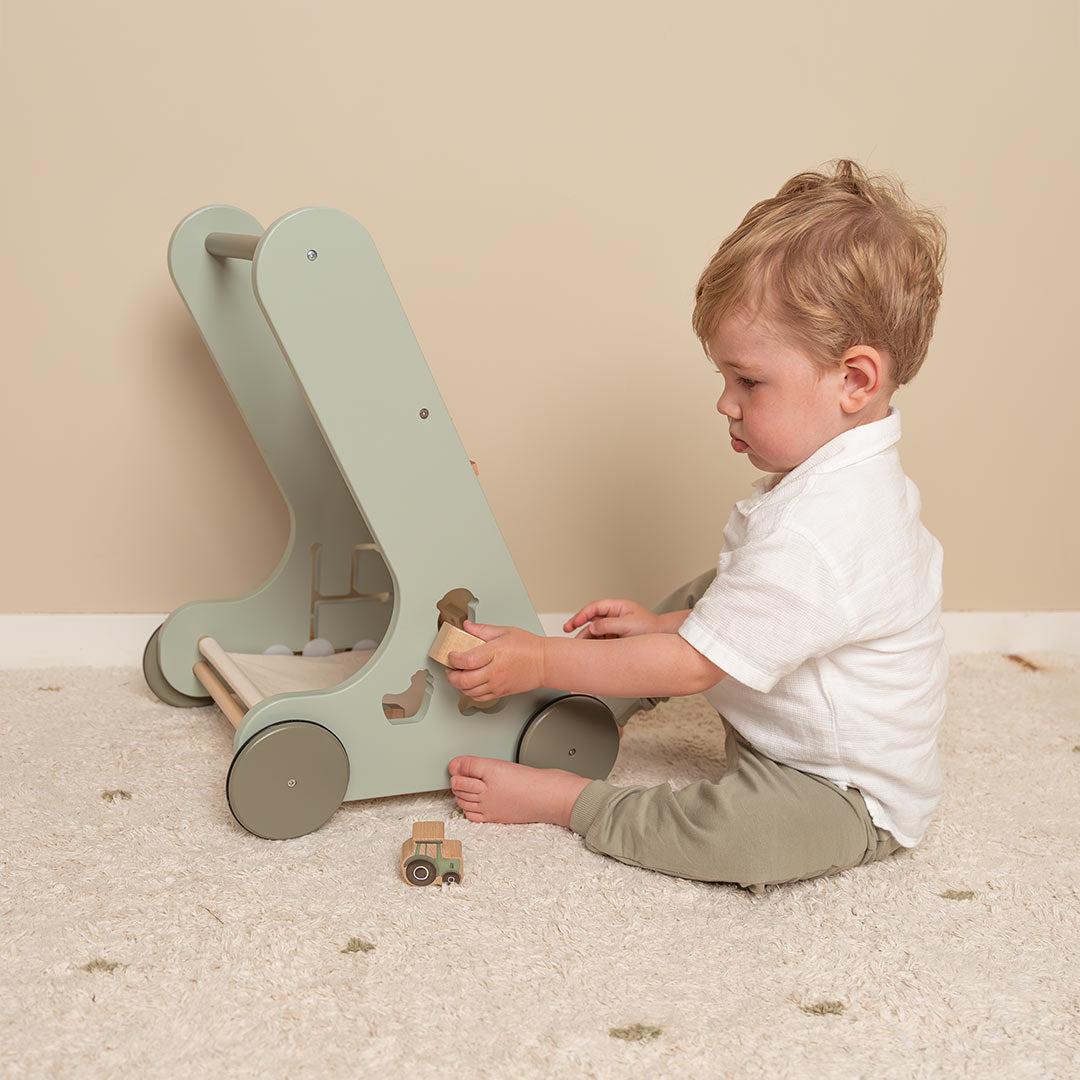 Little Dutch Multi-Activity Baby Walker  - Little Farm - Image 3