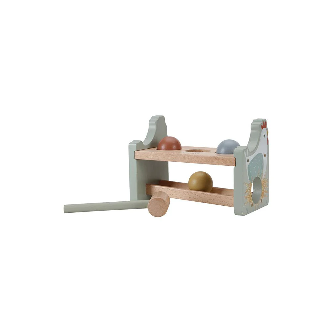 Little Dutch Pounding Bench With Rolling Balls - Little Farm - Image 6