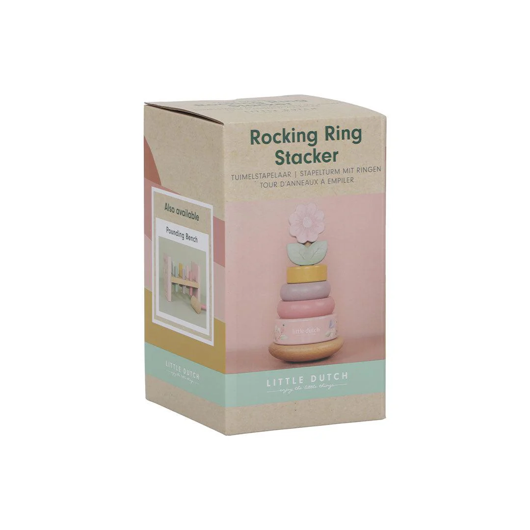 Little Dutch Rocking Ring Stacker - Fairy Garden - Wood - Image 6