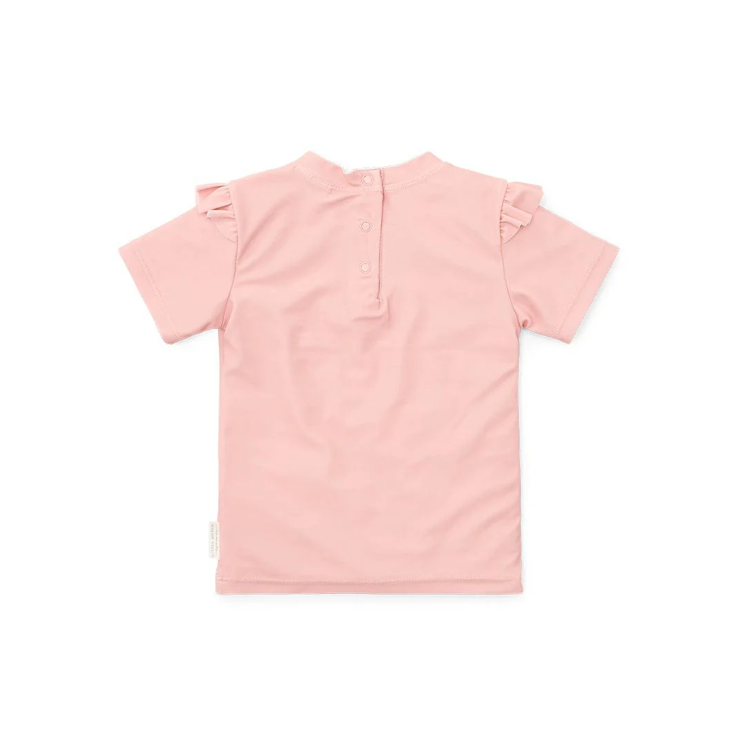 Little Dutch Short Sleeves Swim T-Shirt - Seahorse Pink - Image 8
