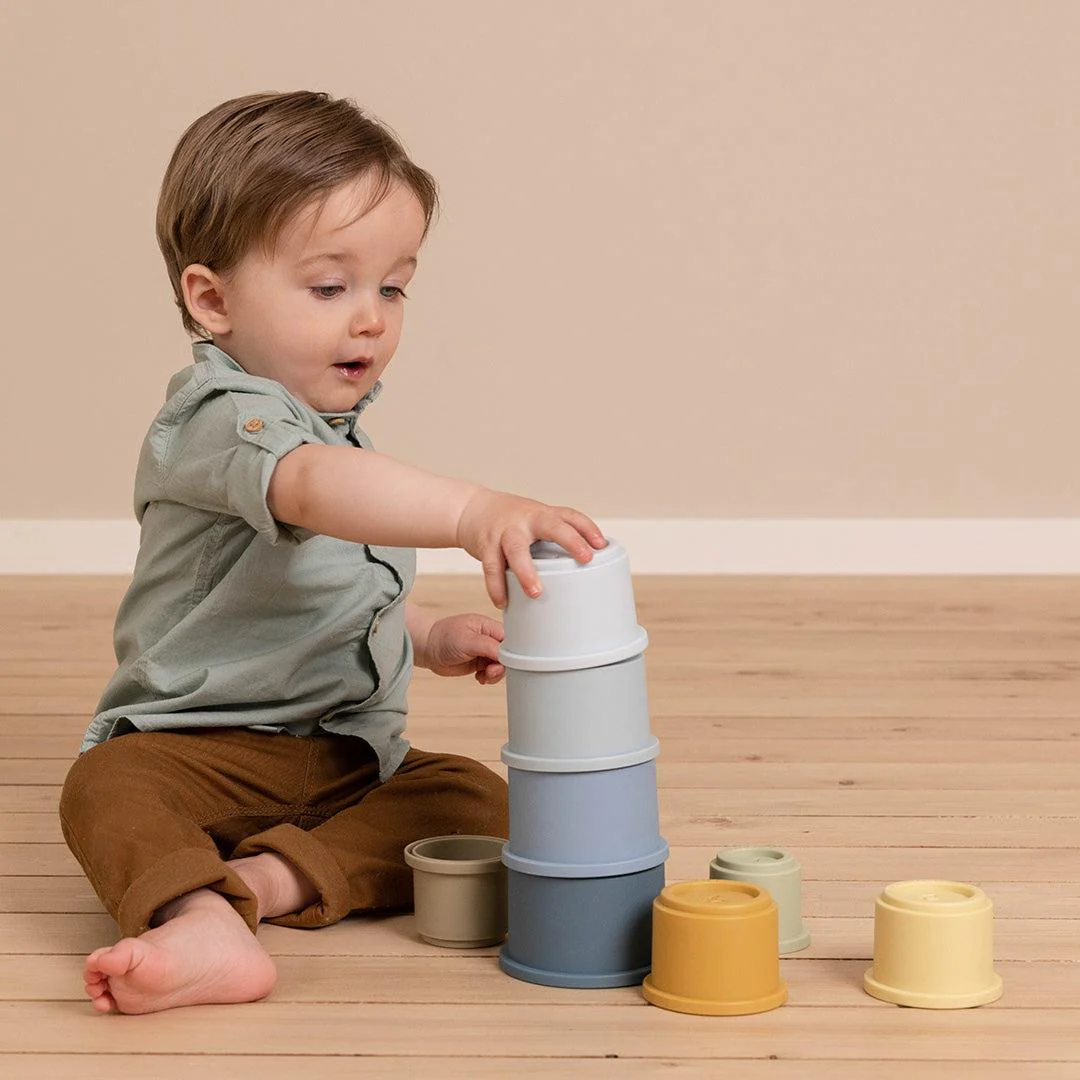 Little Dutch Stacking Cups - Blue - Image 2