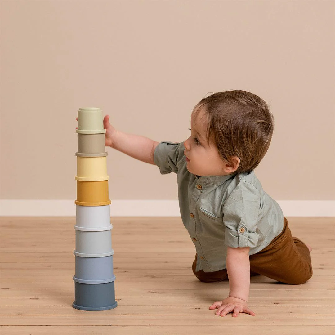 Little Dutch Stacking Cups - Blue - Image 4