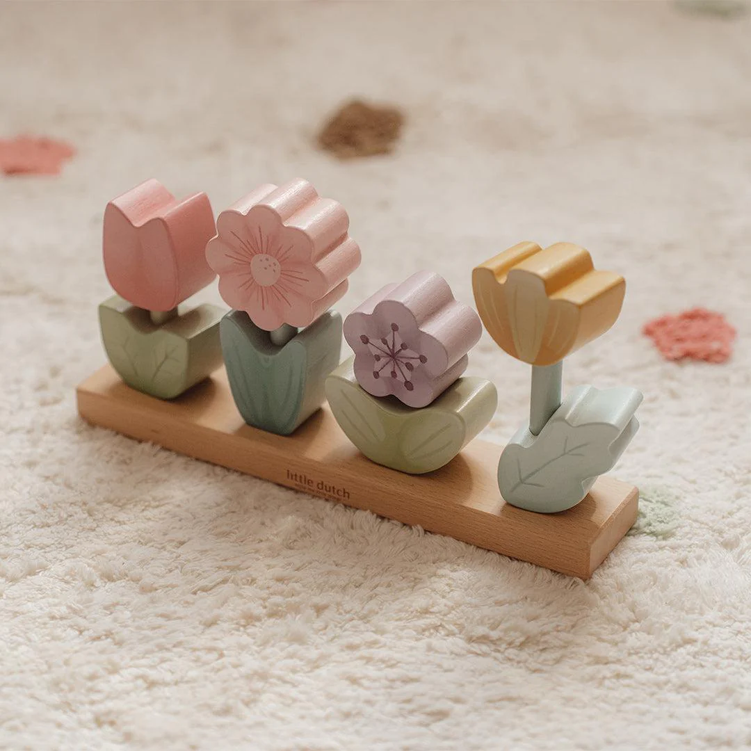 Little Dutch Stacking Puzzle Flowers - Fairy Garden - Image 2