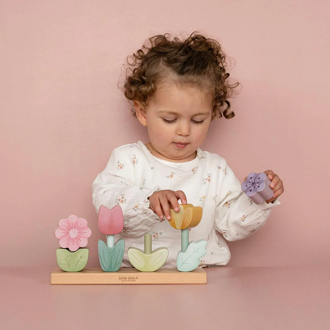 Little Dutch Stacking Puzzle Flowers - Fairy Garden - Image 3
