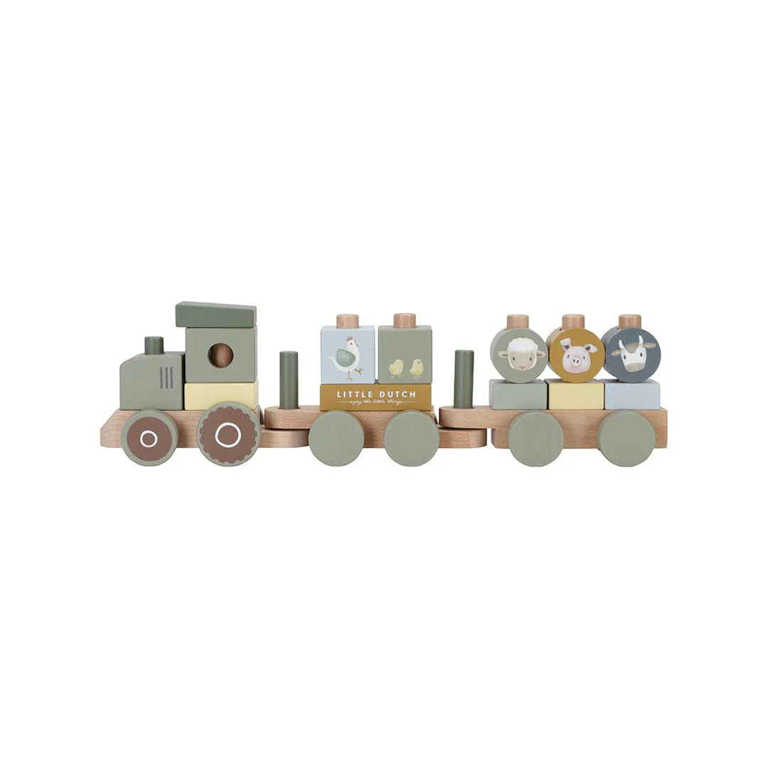 Little Dutch Stacking Train - Little Farm - Tractor - Image 7