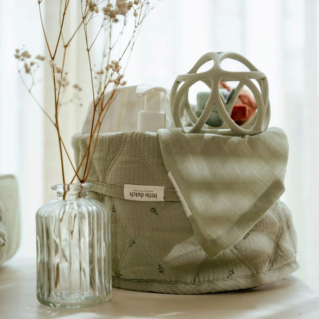 Little Dutch Storage Basket Small - Pure Sage - Image 3