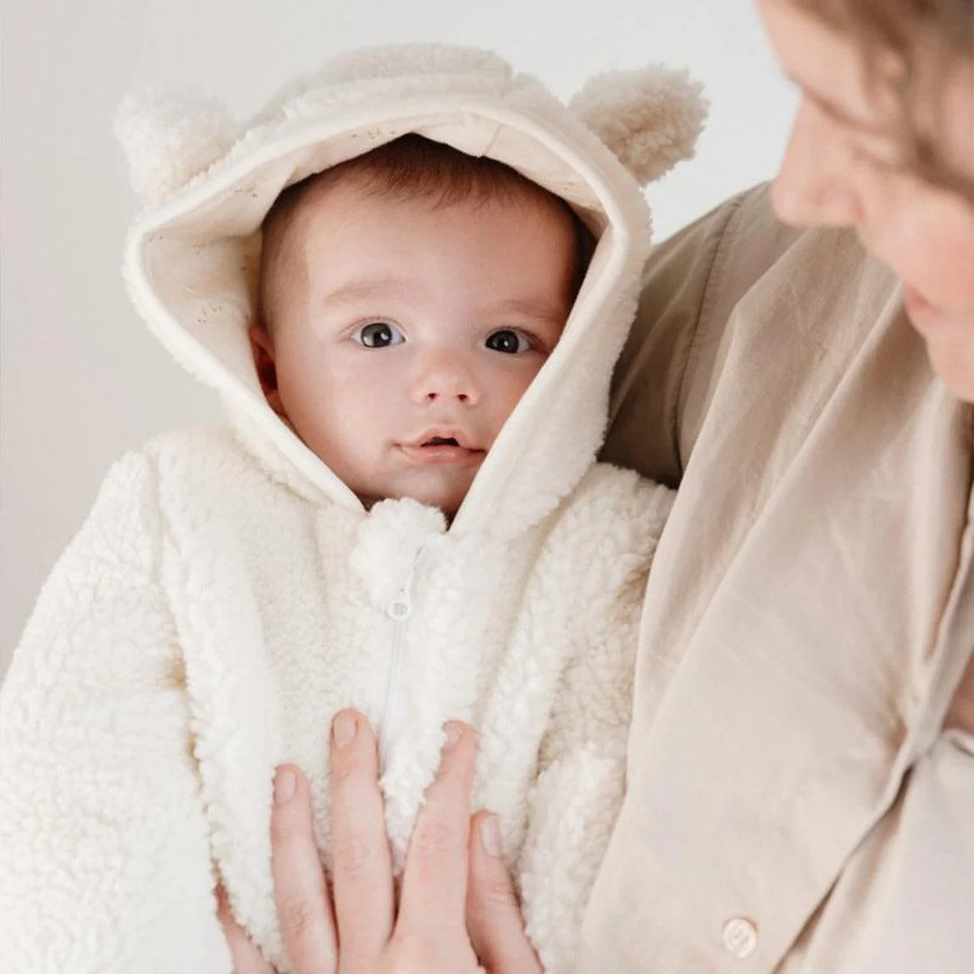 Little Dutch Teddy Cardigan - Off White - Image 3