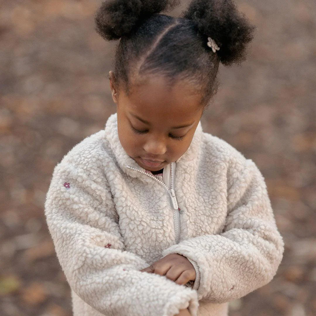 Little Dutch Teddy Cardigan - Sand - Image 2