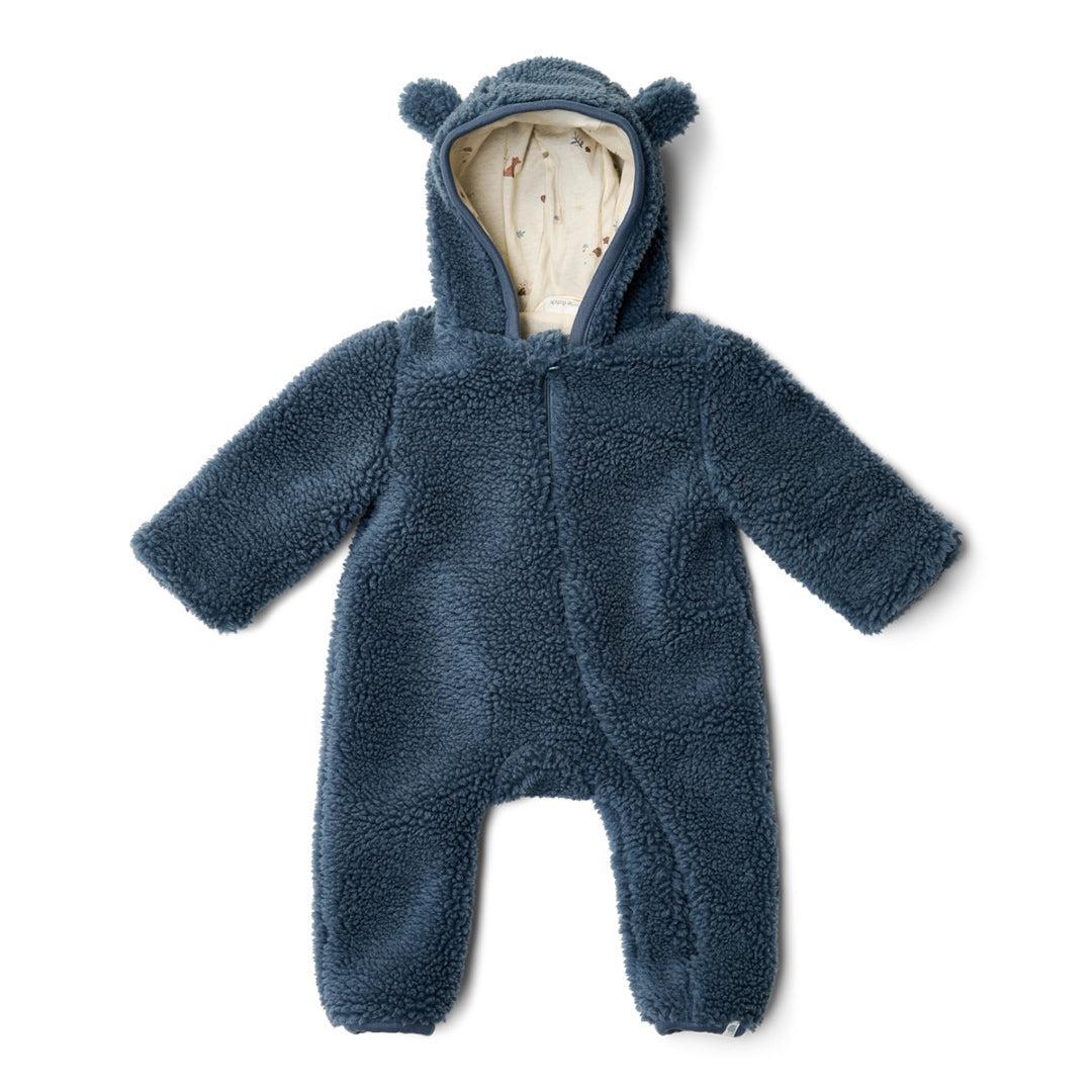 Little Dutch Teddy One-Piece Suit - Stone Blue