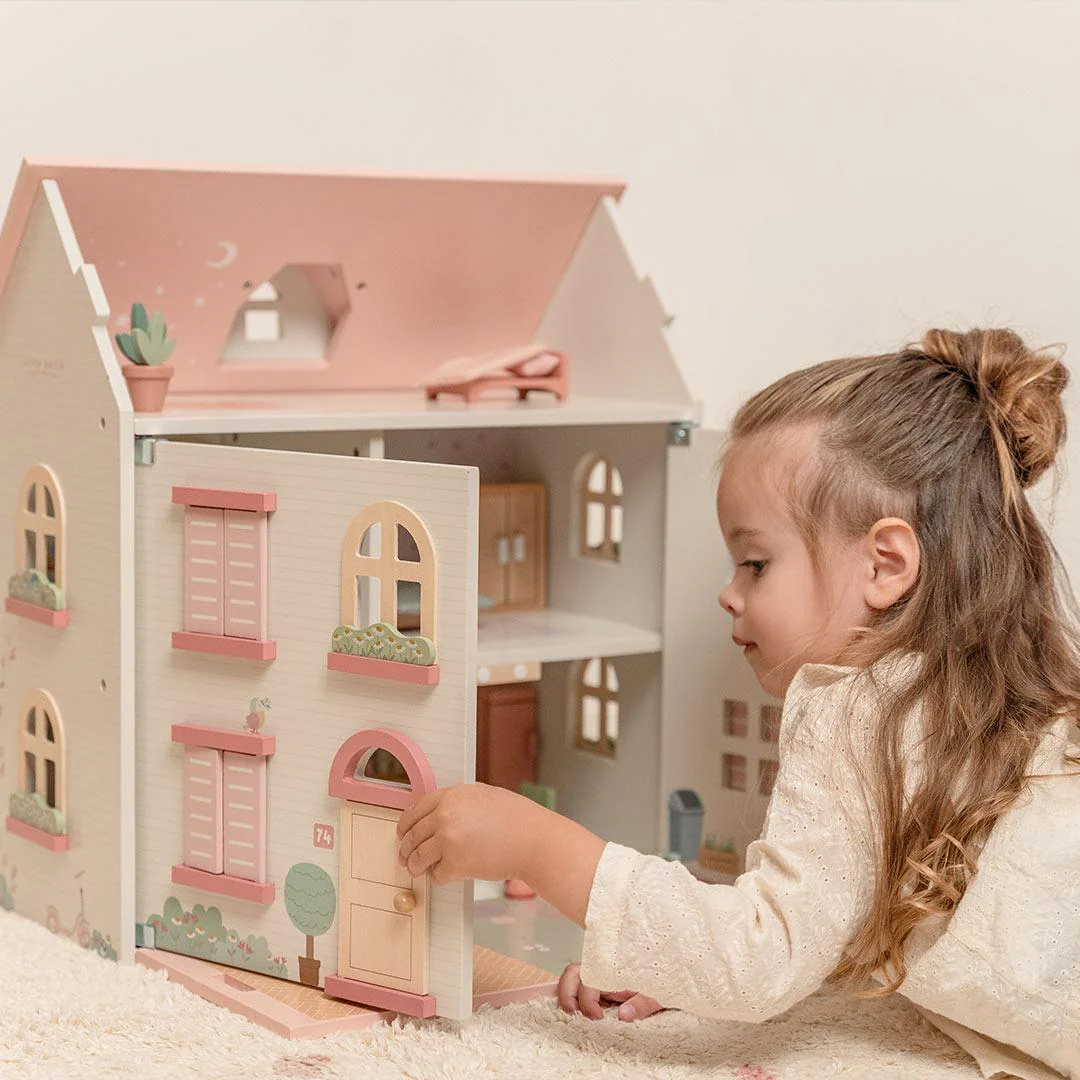 Little Dutch Wooden Dollhouse  - Pink - Image 3