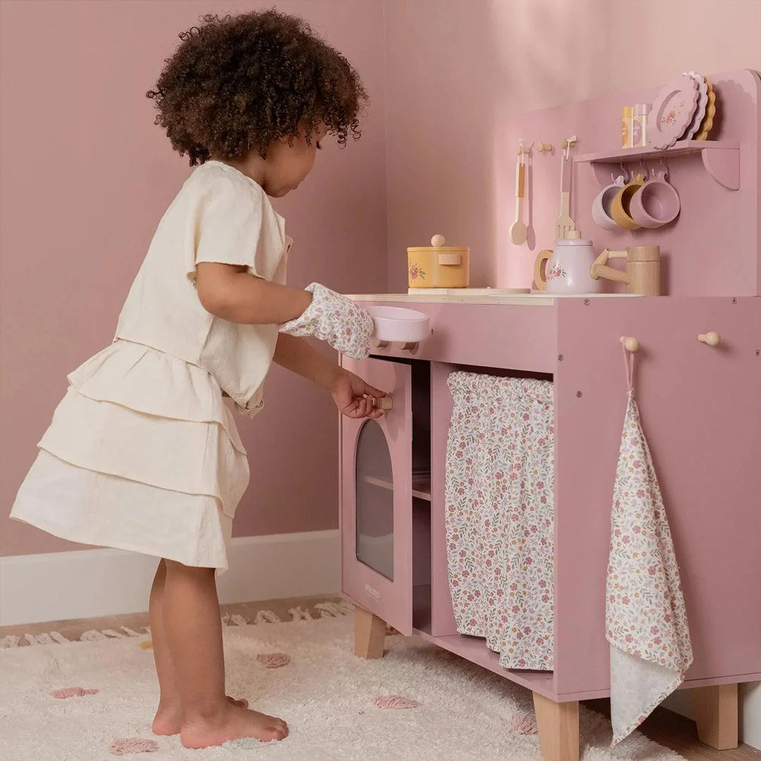 Little Dutch Wooden Play Kitchen Limited Edition - Pink - Image 2