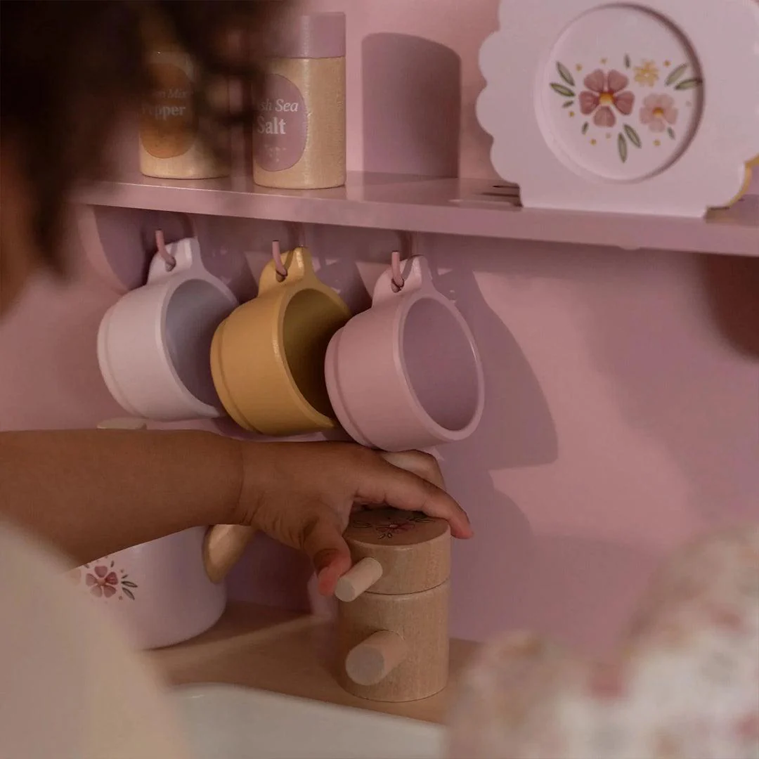 Little Dutch Wooden Play Kitchen Limited Edition - Pink - Image 3