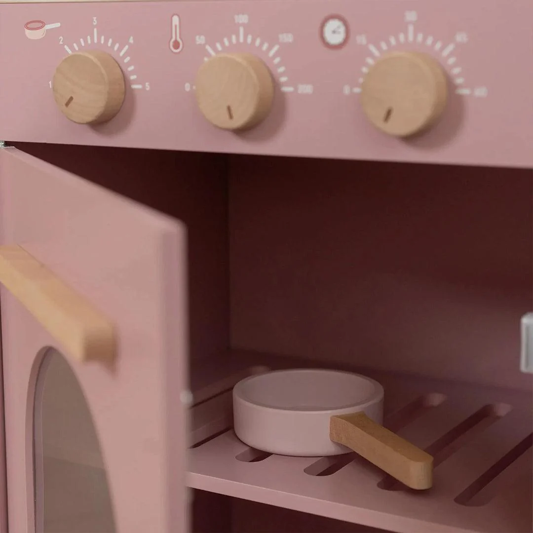 Little Dutch Wooden Play Kitchen Limited Edition - Pink - Image 5