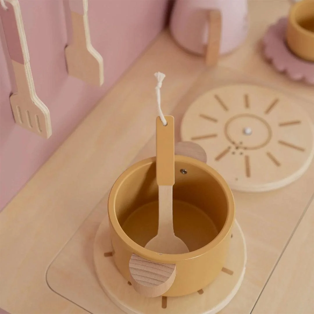 Little Dutch Wooden Play Kitchen Limited Edition - Pink - Image 6