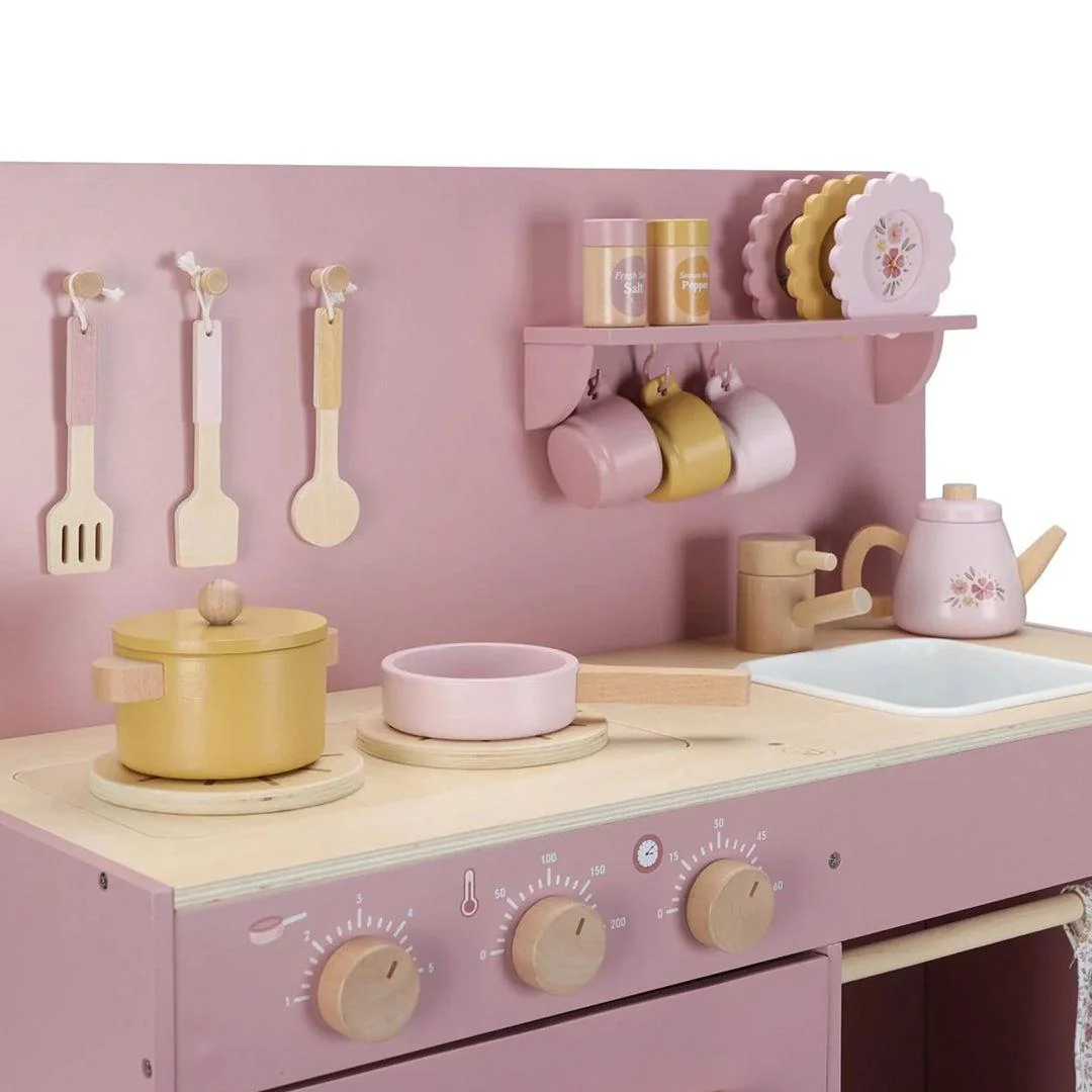 Little Dutch Wooden Play Kitchen Limited Edition - Pink - Image 7